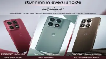 هاتف +Motorola Edge 70 Pro يأتي بثلاثة ألوان وسيتم إطلاقه قريبا بأربع كاميرات بدقة 50 MP – 25H